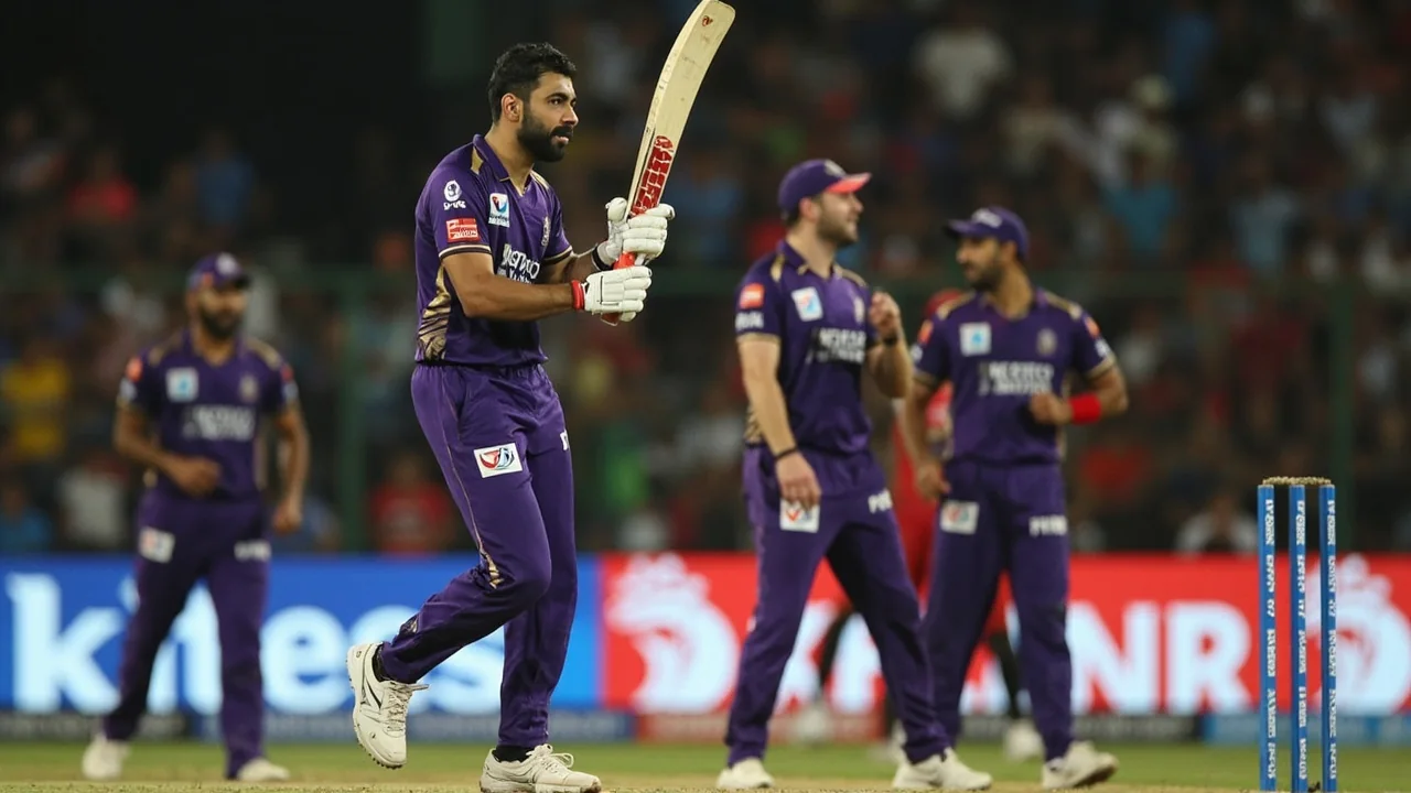 Sunil Narine adjusting field placements mid-over, the kind of tactical read KKR would lean on if he took the captaincy armband